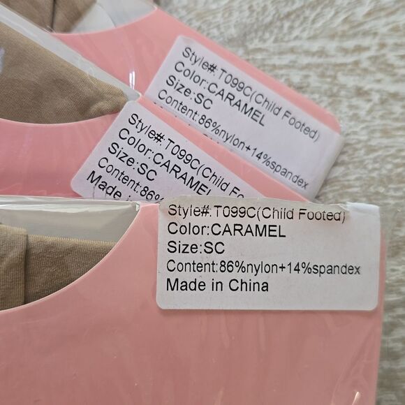 Natalie Kids Footed Ballet Dance Tights - Picture 5 of 9